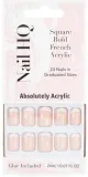 Накладные ногти Nail HQ Square Bold French Acrylic Nails, квадратная форма, выразительный френч, 24 шт — фото 1