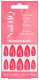 Накладные ногти Nail HQ Almond Poppy Red Acrylic Nails, миндальная форма, маковый красный, 24 шт — фото 1