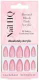 Накладные ногти Nail HQ Almond Blush Pink Acrylic Nails, миндальная форма, светло-розовые, 24 шт — фото 1