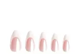 Накладные ногти Nail HQ Almond Natural French Glaze Nails, миндальная форма, френч с глазурью, 24 шт — фото 2