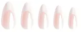 Накладные ногти Nail HQ Almond Pink French Glaze Nails, миндальная форма, розовый френч с глазурью, 24 шт — фото 2