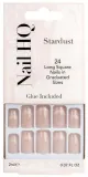 Накладные ногти Nail HQ Square Stardust Cat Eye Nails, квадратная форма, молочно-розовые, 24 шт — фото 1