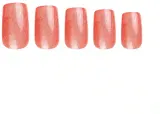 Накладные ногти Nail HQ Square Tropical Passion Cat Eye Nails, квадратная форма, кораллово-розовые, 24 шт — фото 2