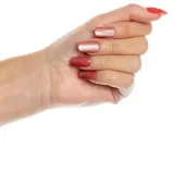 Накладные ногти Nail HQ Square Tropical Passion Cat Eye Nails, квадратная форма, кораллово-розовые, 24 шт — фото 3
