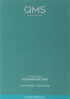 Патчи под глаза QMS Hydromax Collagen Eye Pads с коллагеном и гиалуроновой кислотой, 4 x 3,3 мл