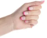 Накладные ногти Nail HQ Square Think Pink Nails квадратные, ярко-розовый френч, 24 шт — фото 3