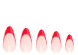 Накладные ногти Nail HQ Almond Lemon French Nails миндалевидные, красный френч, 24 шт — фото 2