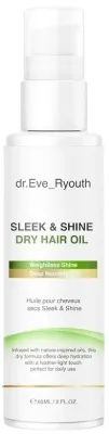 Сухое масло для волос Dr. Eve_Ryouth Sleek &amp; Shine Dry Hair Oil для гладкости и блеска, 60 мл или 2 x 60 мл, 60 мл