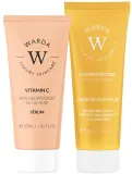 Набор для лица Warda солнцезащитный крем SPF30 и гель-сыворотка с витамином С для сияния 50+30 мл — фото 1