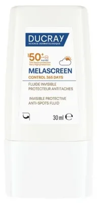 Флюид солнцезащитный для лица Ducray Melascreen Invisible Anti-Spot Protective Fluid SPF50+ невидимый, против пигментных пятен, 30 мл