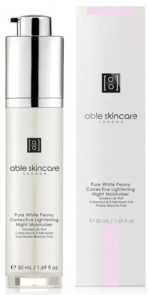 Able Skincare Lightening Activ Pure White Peony эмульсия для лица ночная осветляющая увлажняющая 50 мл, с белым пионом