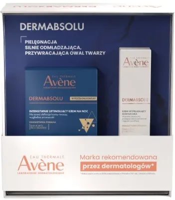 Набор Avene Eau Thermale Dermabsolu ночной крем для лица 40 мл и крем для области вокруг глаз 15 мл