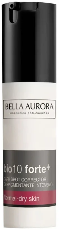 Сыворотка для лица Bella Aurora Bio Forte 10+ депигментирующая, для нормальной и сухой кожи, SPF20, 30 мл