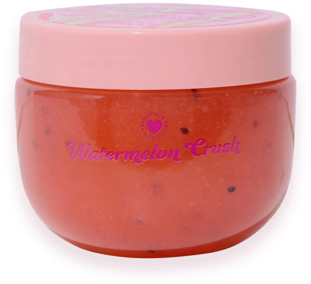 I Heart Revolution I Heart Revolution Watermelon Crush Jelly Sugar Scrub - Желейный сахарный скраб для тела Watermelon Crush с кокосовым маслом и семенами киви, 180 г
