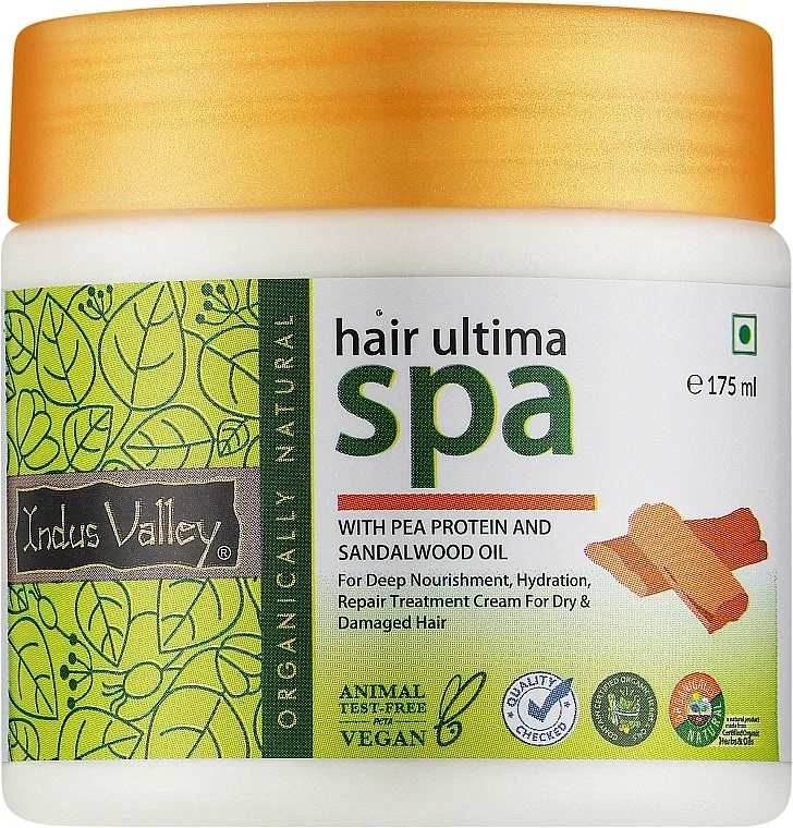Маска-крем для волос Indus Valley Hair Ultima Spa Mask 2 в 1, для тусклых и повреждённых волос