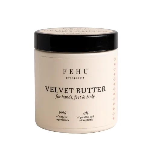 Масло-баттер для рук ног и тела Fehu Velvet с маслом ши и какао