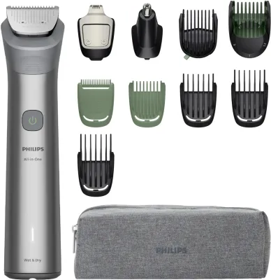 Триммер универсальный Philips Series 5000 MG5941/15, для бороды, головы и тела, водонепроницаемый, светло-серый