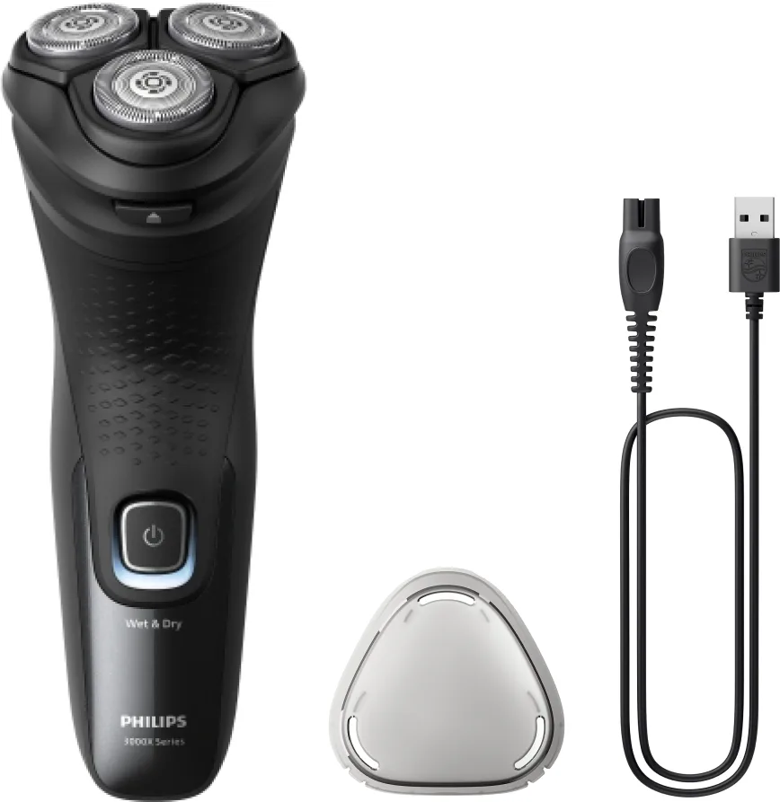 Электробритва Philips Series 3000 X3051/00 для сухого и влажного бритья, с триммером, 1 шт