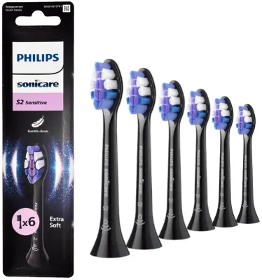 Насадки для звуковой зубной щётки Philips Sonicare S2 Sensitive HX6056/88, сверхмягкие, 6 шт