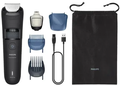 Триммер для бороды Philips Beard Trimmer Series 5000 BT5775/15, с технологией BeardSense, с системой сбора волос