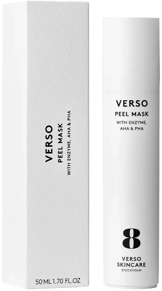 Отшелушивающая маска-пилинг Verso Skincare 8 Peel Mask с кислотами AHA и PHA, 50 мл