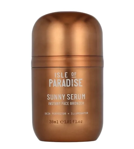Сыворотка-бронзер для лица Isle of Paradise Sunny Serum Instant Face Bronzer жидкая, с эффектом сияния, 30 мл