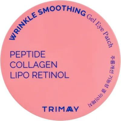 Патчи под глаза Trimay Wrinkle Smoothing Gel Eye Patch гелевые, с пептидами, коллагеном и ретинолом, 60 шт