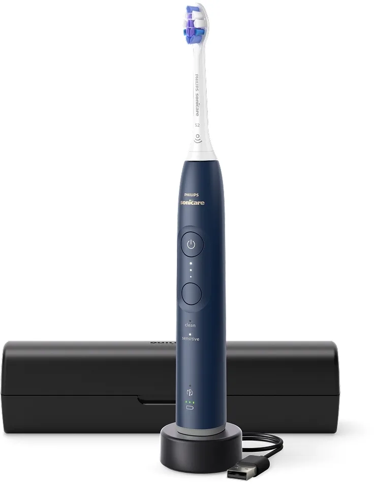 Электрическая звуковая зубная щётка Philips Sonicare Series 6100 HX7403/05 для чувствительных зубов, с дорожным футляром, 1 шт
