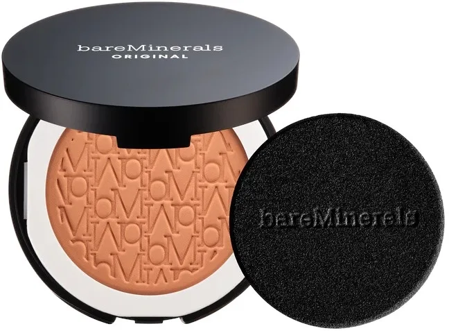 Компактная пудровая тональная основа Bare Minerals Mineral SPF 15 без талька, 9 г/ Бэйр Минералс, оттенок 22 - Warm Tan