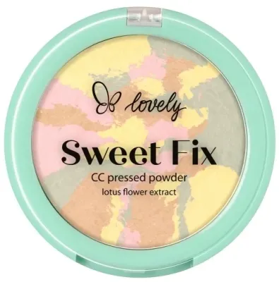 Пудра для лица компактная Lovely Sweet Fix Pressed Powder, корректирующая, матирующая, 4,5 г