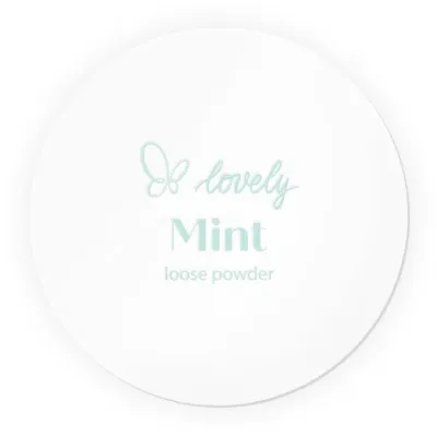 Пудра для лица Lovely Mint Loose Powder рассыпчатая, прозрачная, с охлаждающим мятным эффектом, 6 г