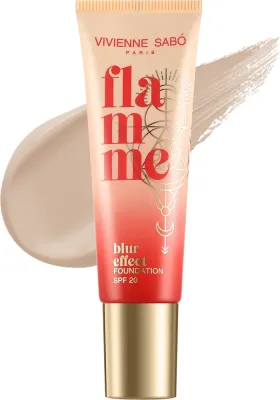 Тональный флюид Vivienne Sabo Flamme Foundation сияющий SPF 20, 23 мл, оттенок 01