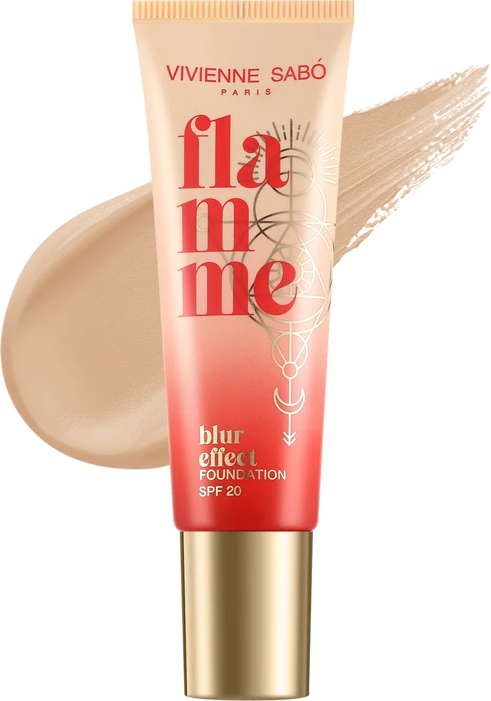 Тональный флюид Vivienne Sabo Flamme Foundation сияющий SPF 20, 23 мл, оттенок 03