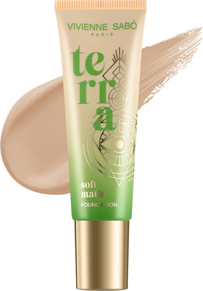 Тональный флюид Vivienne Sabo Terra Soft Matte Foundation матирующий, 23 мл, оттенок 02