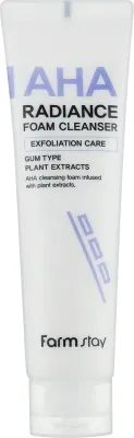 Пенка для умывания FarmStay AHA Radiance Foam Cleanser с кислотами AHA, 150 мл