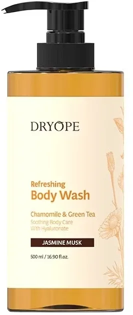 Dryope Dryope Jasmine Musk Refreshing Body Wash - Освежающий гель для душа Ромашка и зелёный чай, аромат Жасмин Мускус, 500 мл