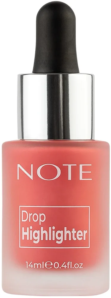 Жидкий хайлайтер для лица Note Highlighter Drop для лица и тела, 14 мл, оттенок 01 - Pearl Rose