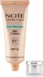 BB крем для лица Note Anti-Blemish BB Cream, 30 мл, оттенок 01 - Soft Ivory — фото 2