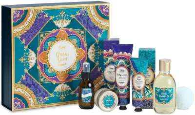 Набор Sabon Majestic Gala масло для душа 300 мл лосьон 150 мл скраб 60 г крем для рук 75 мл мист для текстиля 100 мл и шар для ванны