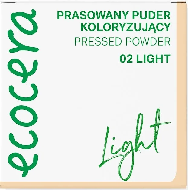 Прессованная матирующая пудра Ecocera Color Pressed Powder, 8,5 г, оттенок Light