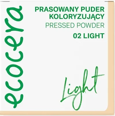 Прессованная матирующая пудра Ecocera Color Pressed Powder, 8,5 г, оттенок Light