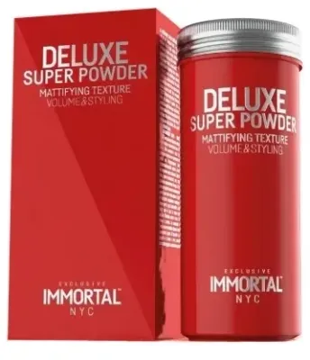 Матирующая пудра для волос Immortal NYC Deluxe Super Powder, для стайлинга, добавляет объём