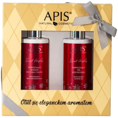 Набор для тела APIS Professional Sweet Wishes бальзам для тела и рук и гель для душа с гиалуронатом 300+300 мл