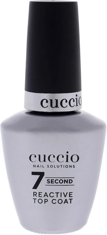 Верхнее покрытие для ногтей Cuccio Nail Solutions Super 7 Second Reactive Top Coat быстросохнущее, без лампы, 13 мл
