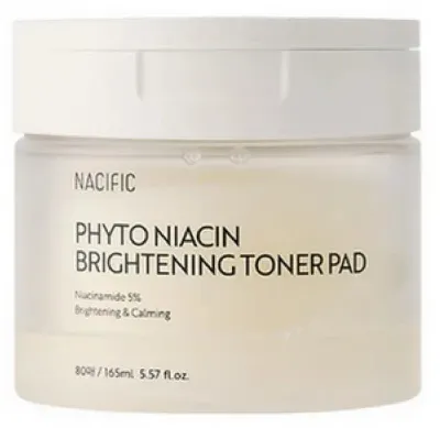 Диски тонизирующие для лица Nacific Phyto Niacin Brightening Toner Pad выравнивающие тон, 165 мл