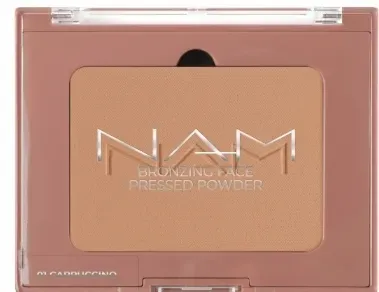 NAM Make Up Puder brązujący do twarzy - Бронзирующая пудра NAM Bronzing Face Pressed Powder компактная, 10 г
