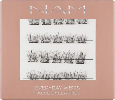 NAM Make Up Sztuczne rzęsy Day - Ресницы накладные NAM Everyday Wisps False Eyelashes Day пучковые, чёрные, для повседневного макияжа