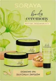 Набор для тела Soraya Body Ceremony Pistachio масло для тела крем для рук и сахарный скраб с фисташкой 200+50+200 — фото 1