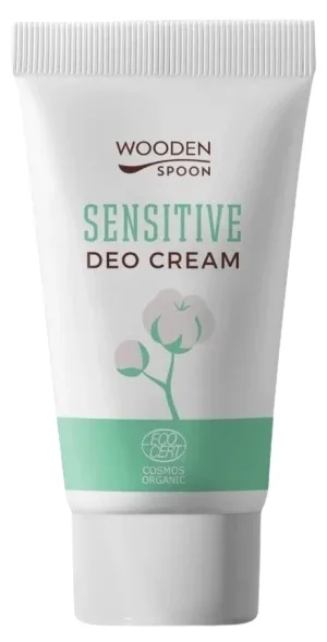 Дезодорант-крем Wooden Spoon Sensitive Deo Cream для чувствительной кожи, с нейтральным запахом, 40 мл