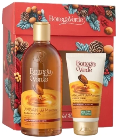 Набор Bottega Verde Argan Del Marocco гель для душа 400 мл и крем для рук 75 мл